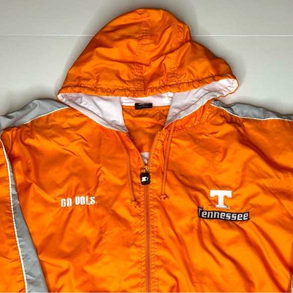 Starter University of Tennessee Volunteers Full Zip Windbreaker - Mens Size XL - Picture 2 of 9